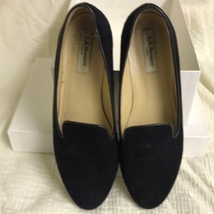L.K.Bennett of London black suede flats